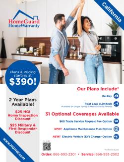 best home warranty appliance coverage in california